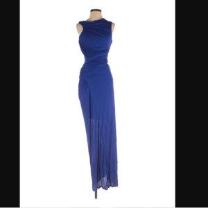 Atlein asymetric blue Gown